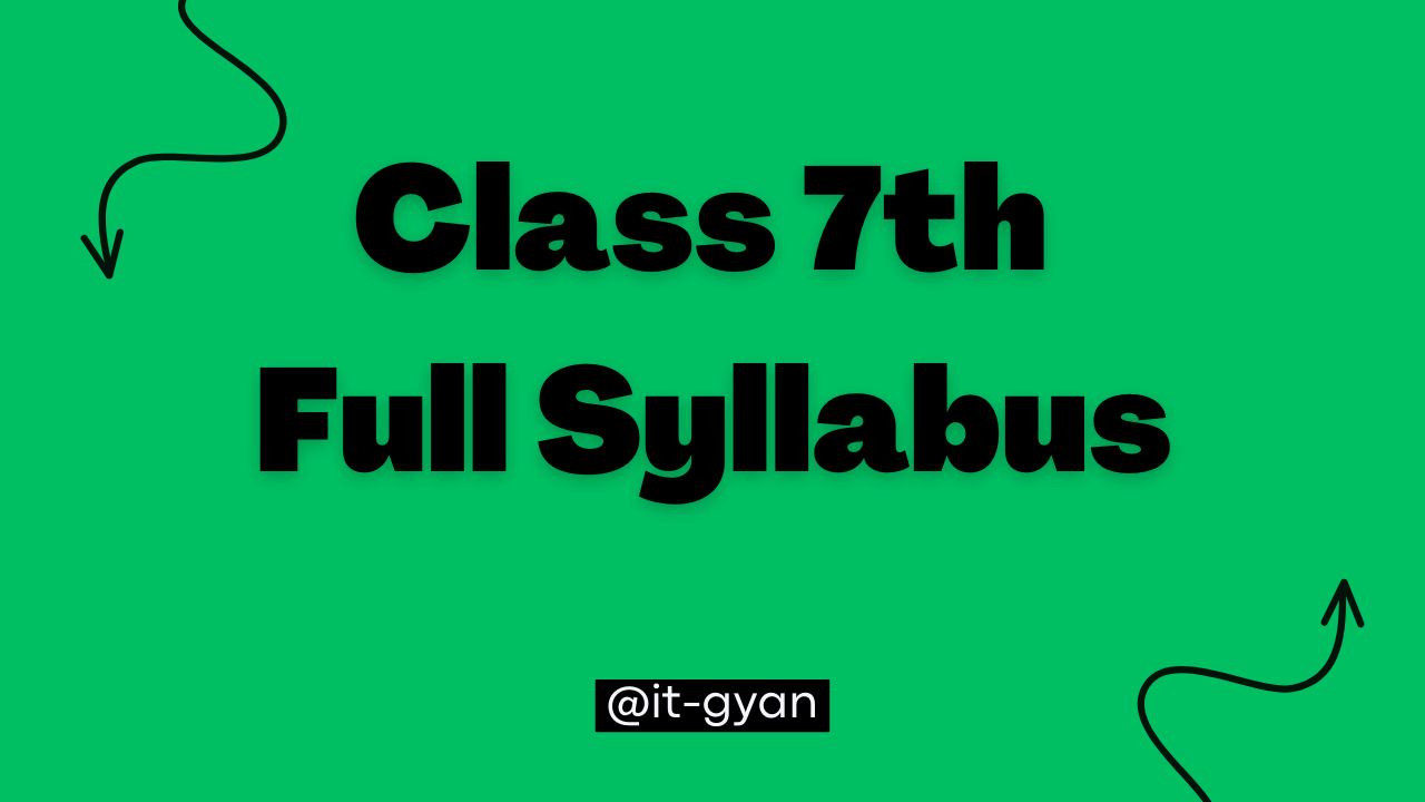Class 7th 2024 - 2025